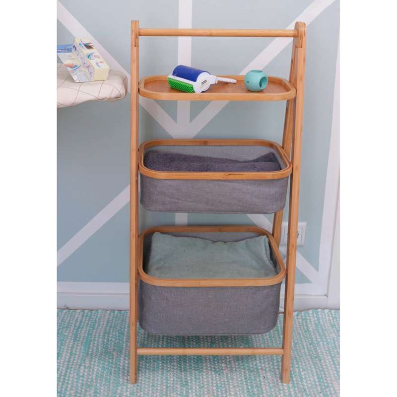Shelf Unit With 2 Baskets Bahari Bamboo