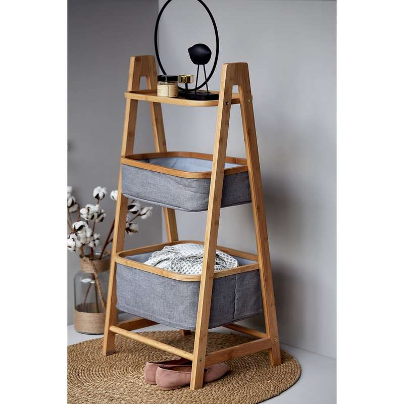 Shelf Unit With 2 Baskets Bahari Bamboo