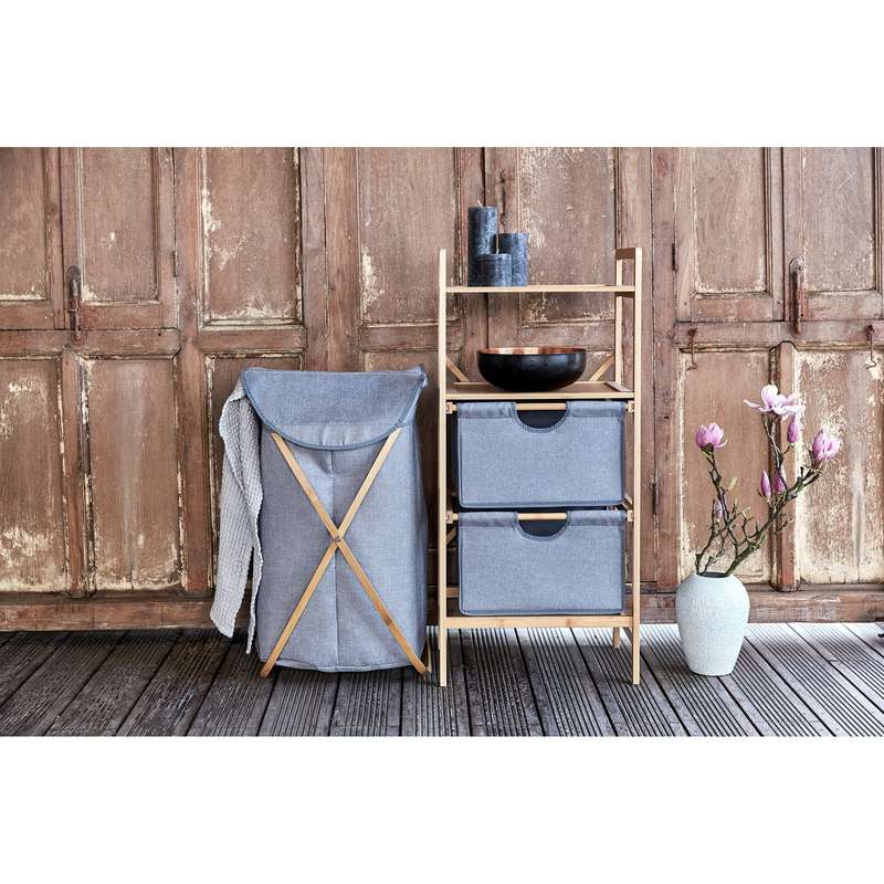 Wenko Shelf Unit With 2 Drawers - Bahari - Bamboo