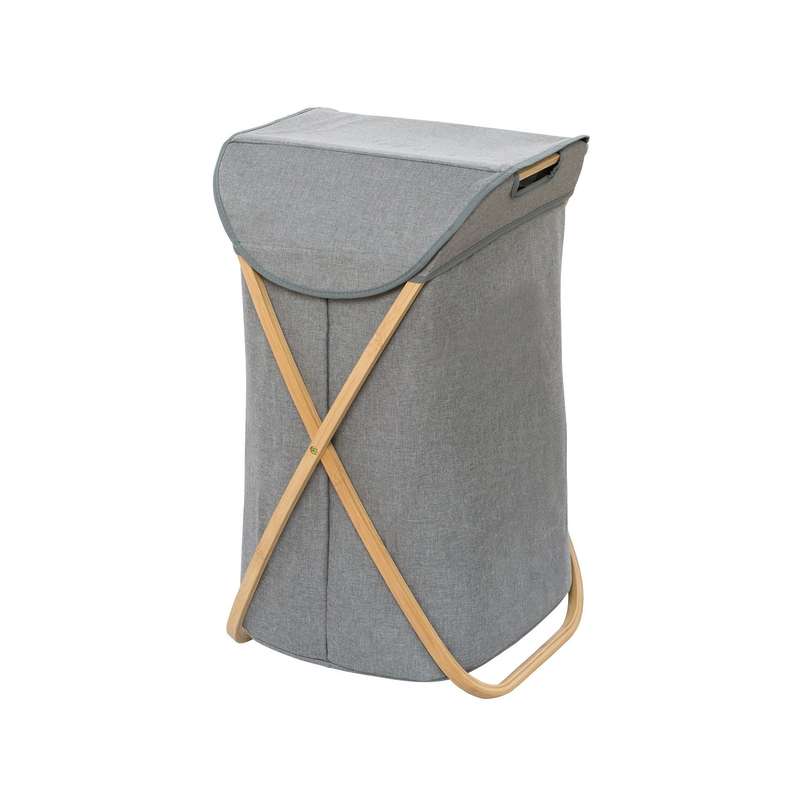 Laundry Basket 79 L Bahari Bamboo Grey