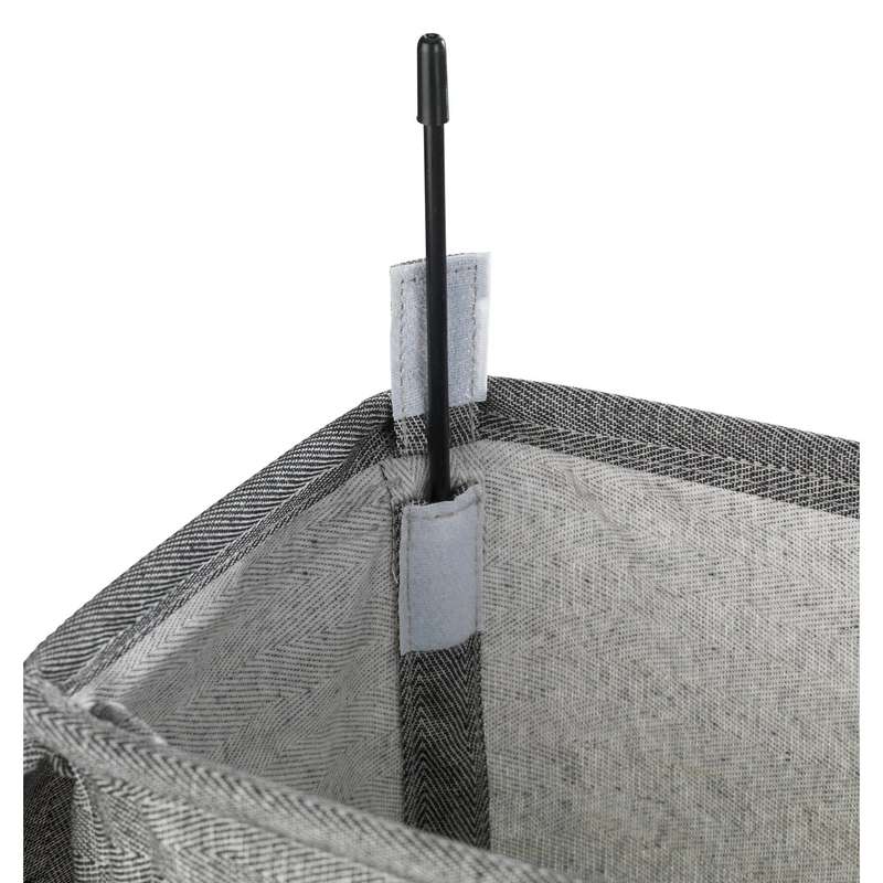 Laundry Basket 43 L With Lid Corno Prime Black White