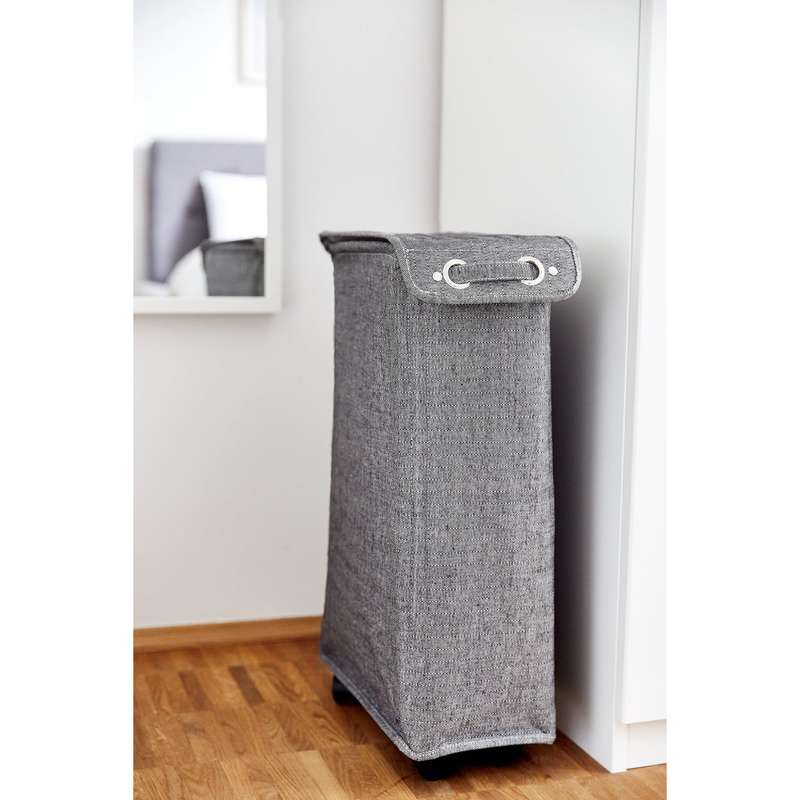 Laundry Basket 43 L With Lid Corno Prime Black White