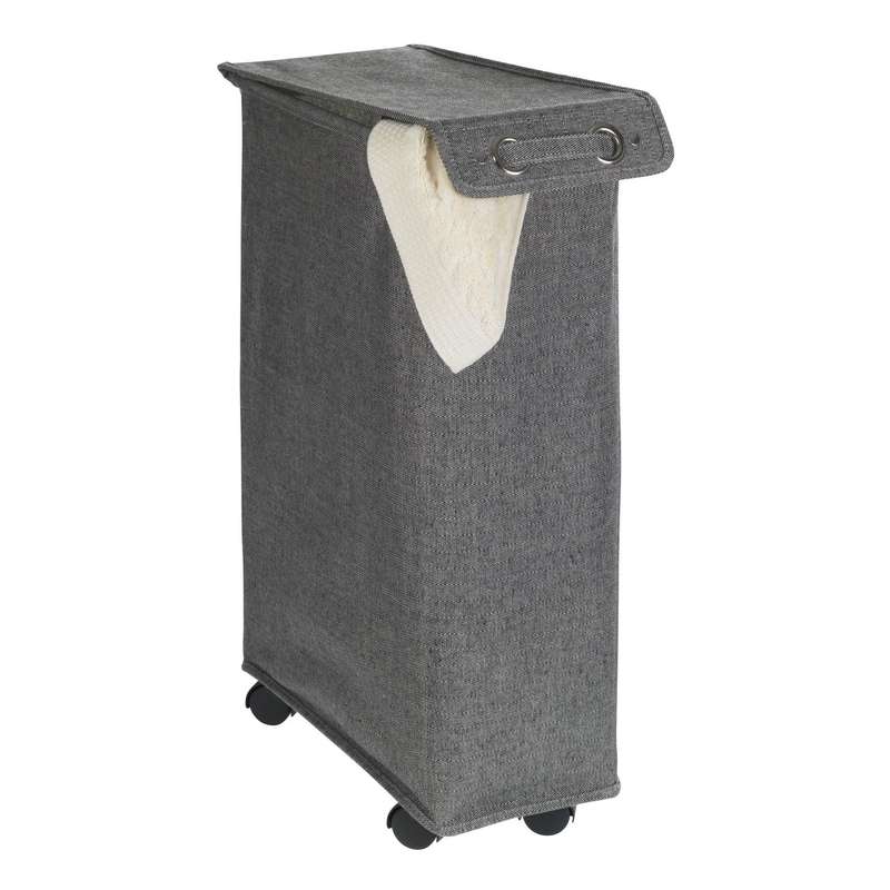 Laundry Basket 43 L With Lid Corno Prime Black White