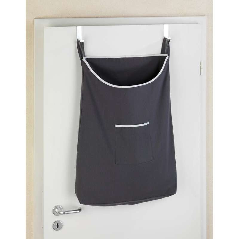 Wenko Over The Door Cloth Laundry Basket Canguro Range - Grey
