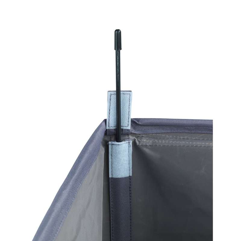 Laundry Basket 116 L 3 Compartment Trivo Grey