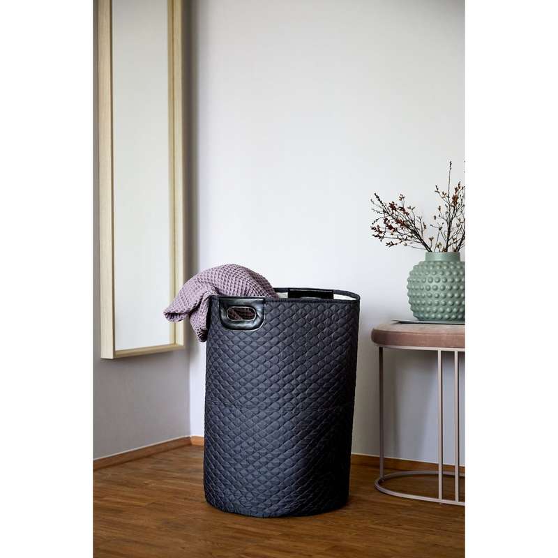 Wenko Laundry Basket 79L- Wabo - Black