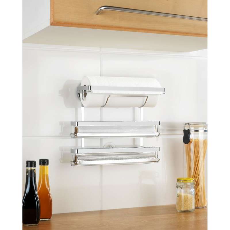 Wenko Magic-Loc Kitchen Roll Holder - Trio - No Drilling
