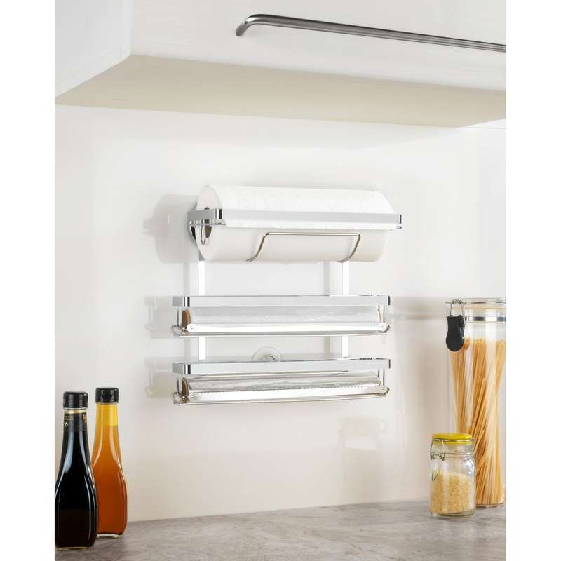 Wenko Magic-Loc Kitchen Roll Holder - Trio - No Drilling