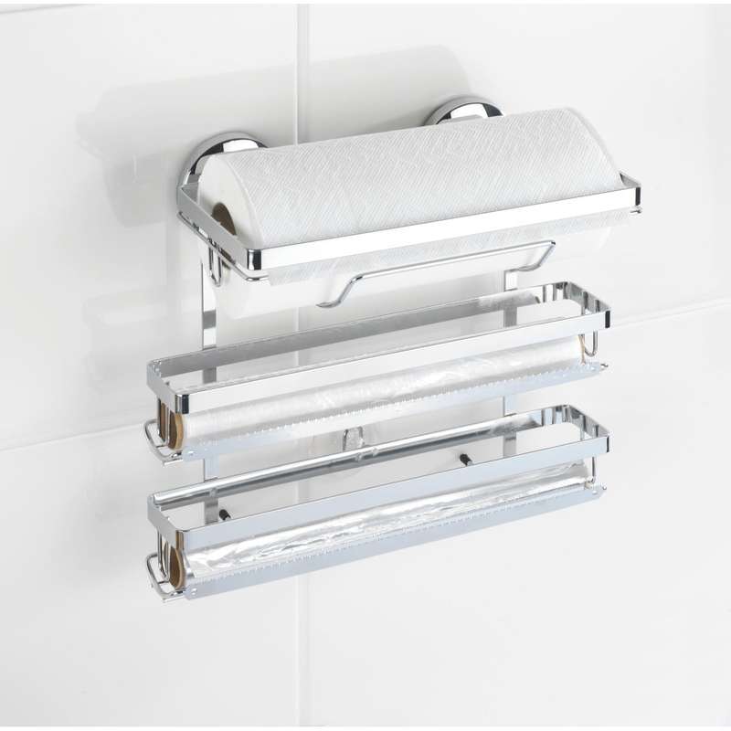 Wenko Magic-Loc Kitchen Roll Holder - Trio - No Drilling