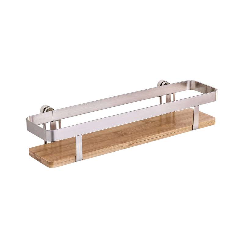 Spice Rack Premium Steel & Bamboo