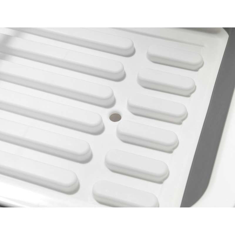 Dish Rack Foldable Silicone 36 X13 X31 White/Grey