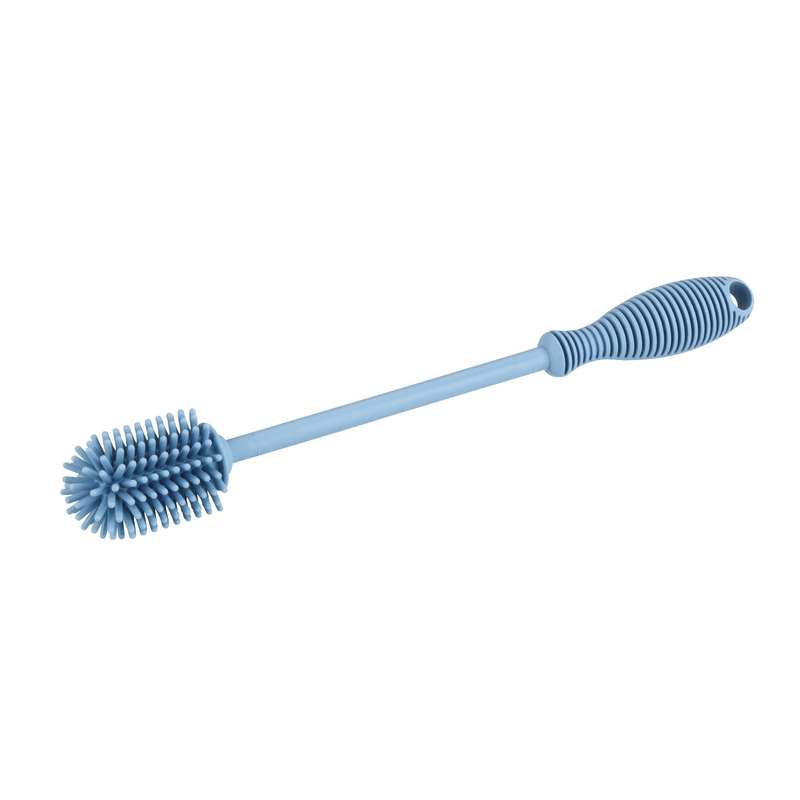 Washing Up & Bottle Brush Silicone 25cm Blue
