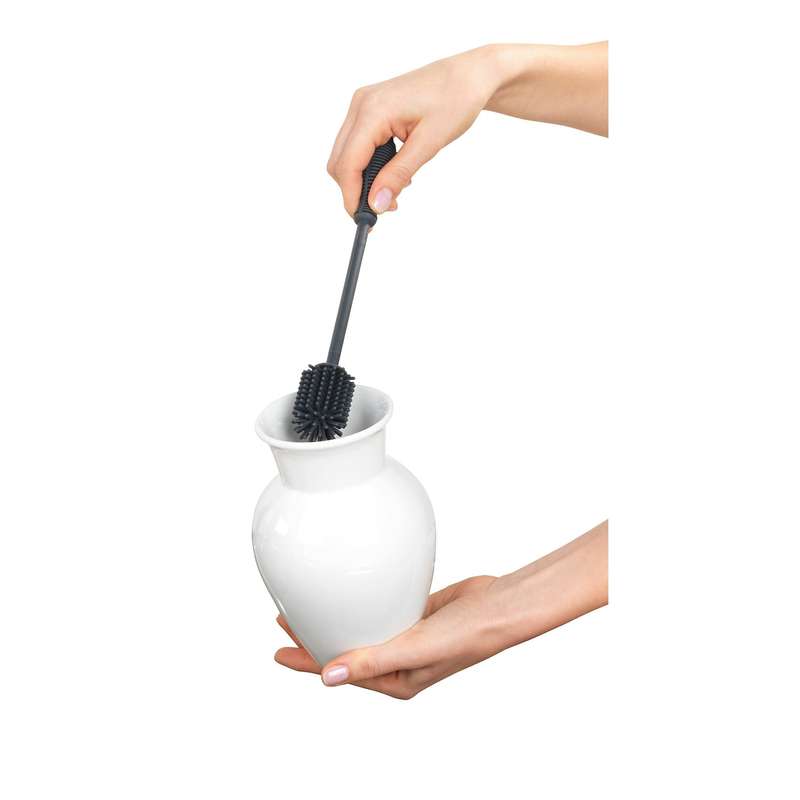 Washing Up & Bottle Brush Silicone 25cm Grey