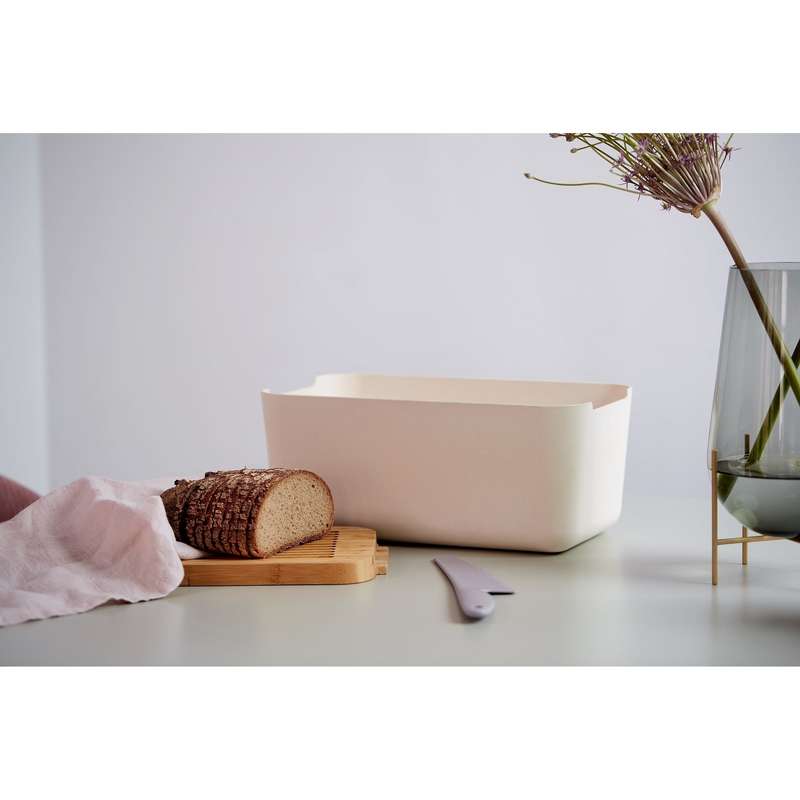 Wenko Derry Bread Box - Bamboo Lid & Integrated Cutting Board