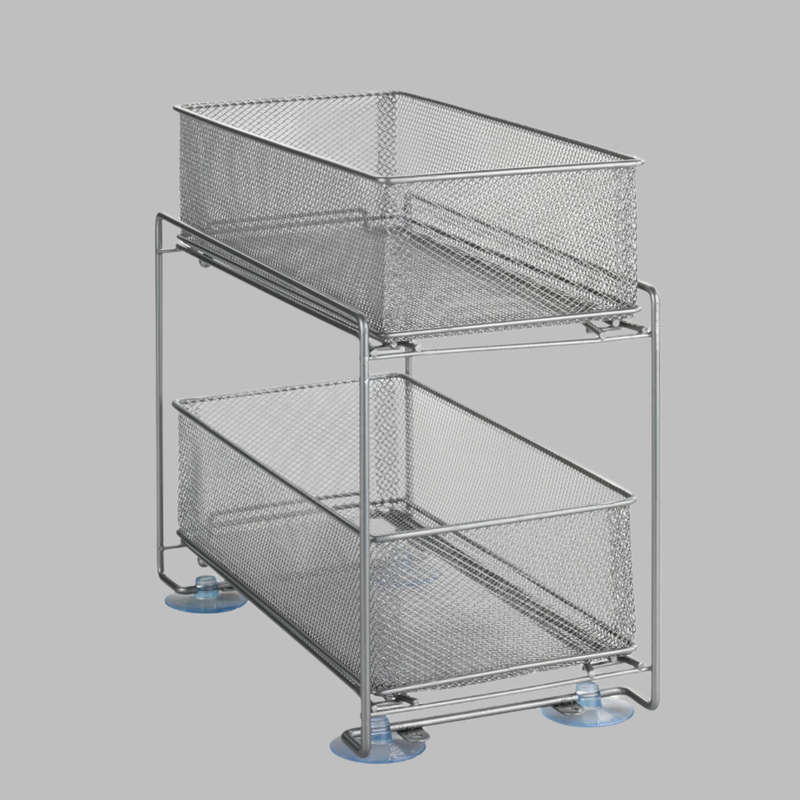 2 Drawer & Counter Storage Stand Metal Gioma