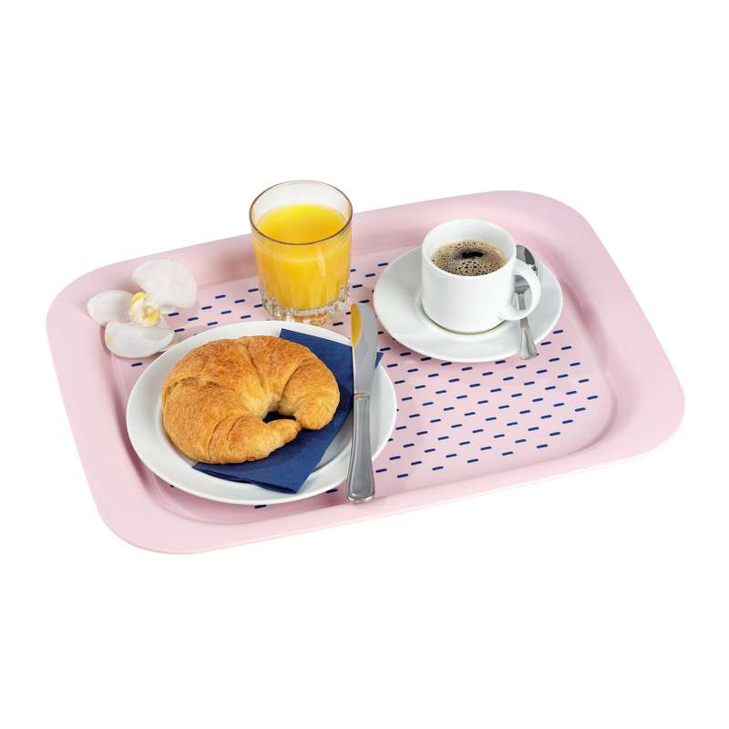 Serving Tray Anti Slip 31 X2 X42 Pink