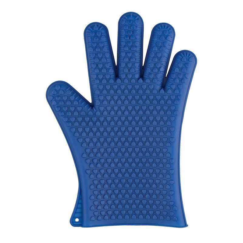 Oven Glove Silicone 1 Pc Blue