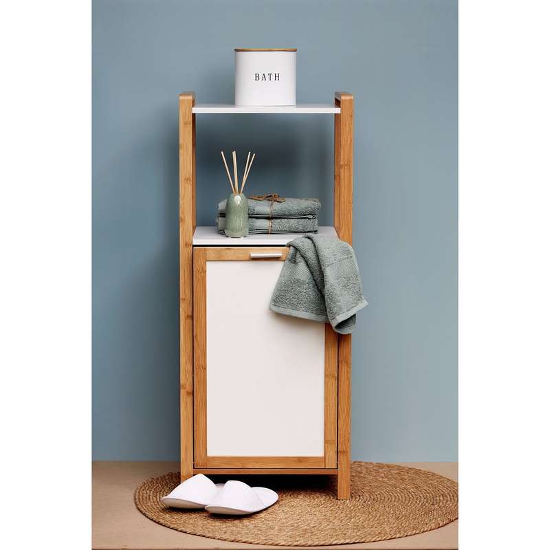 Shelf Unit W/ Laundry Basket Finja Bamboo