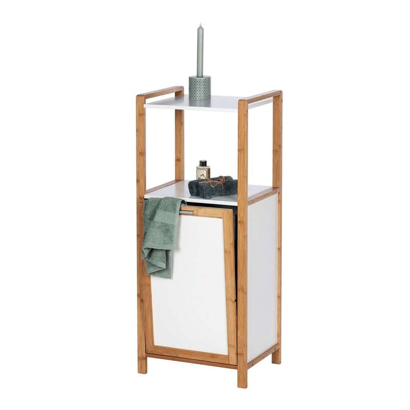Shelf Unit W/ Laundry Basket Finja Bamboo