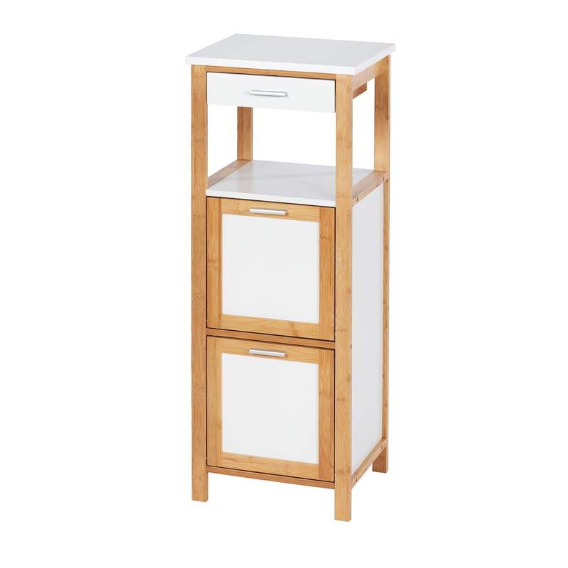 Shelving Unit W/ 2 Compartments + Drawer Finja Bamboo
