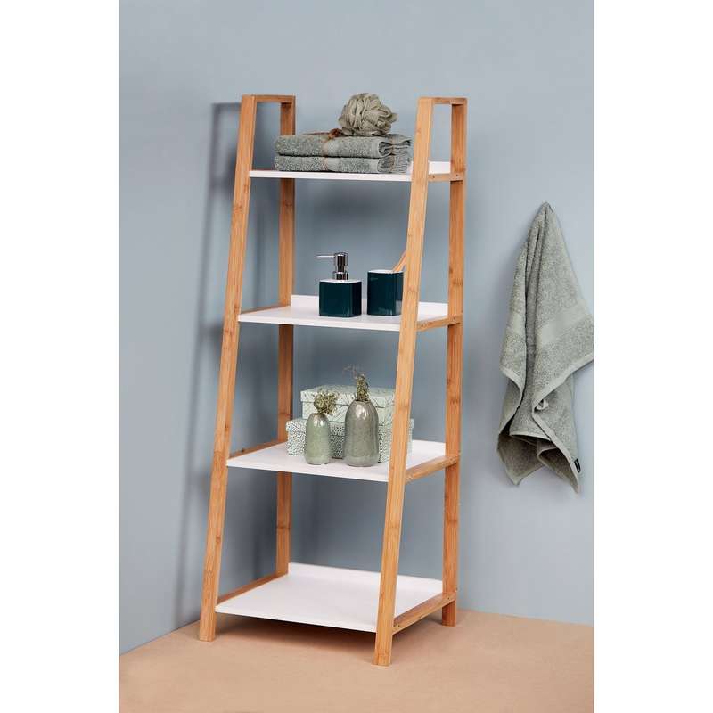 4 Tier Shelving Unit Finja Bamboo