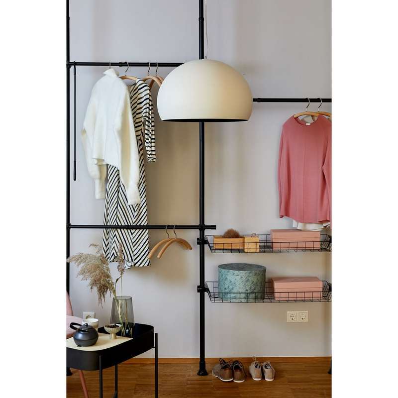 Wenko Clothing Organizer - Adjustable Telescopic System - Herkules - Duo Black