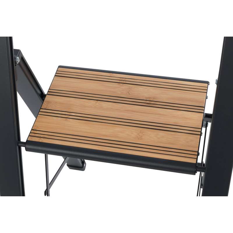 Wenko Folding Step Ladder Aluminium - 3 Steps - Black
