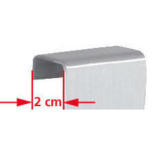 Door Mounted Hook Man Steel Matt Silver 2.5x8x15cm