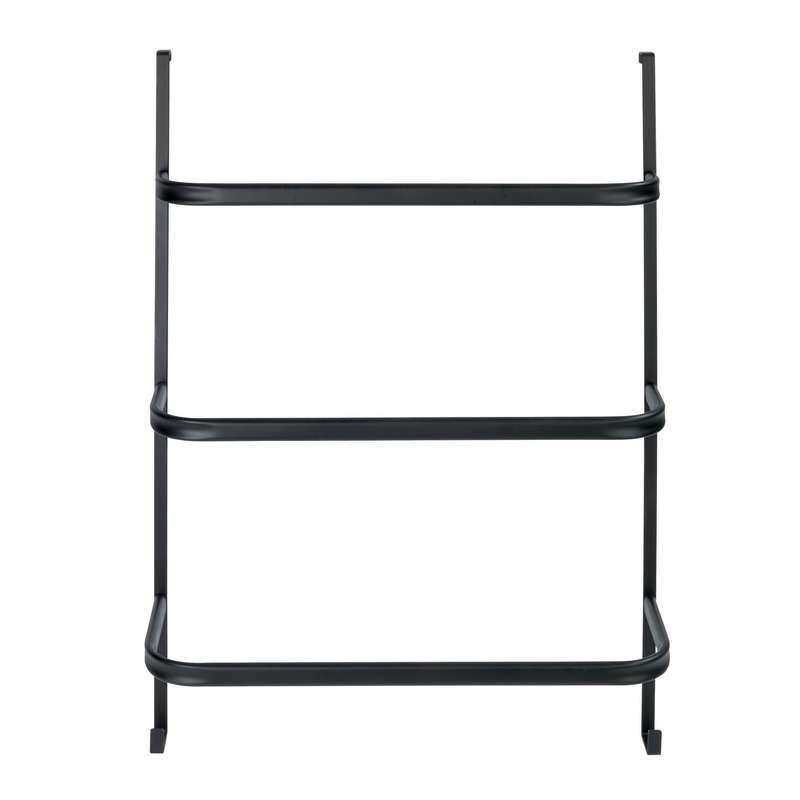 3 Bar Over Door Towel Rail Irpinia Matte Black Steel