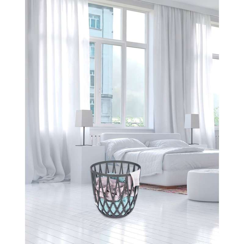 Wenko Bathroom Stool / Laundry Basket - Omio - Anthracite