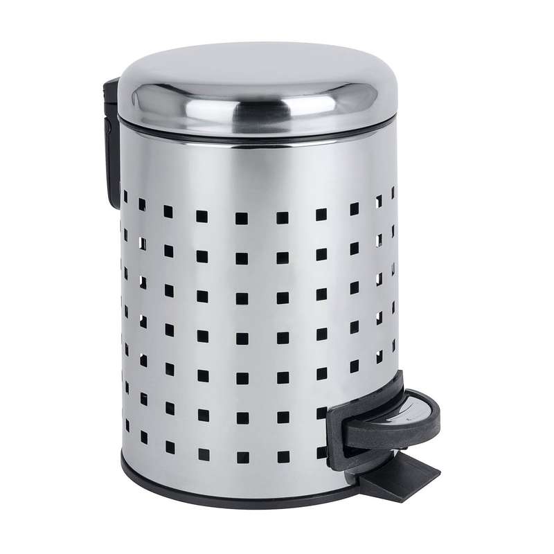 3 L Pedal Bin Leman S/Steel Perforated