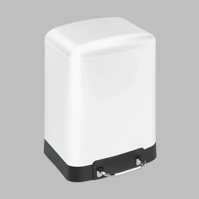Wenko 6L Pedal Bin - Studio - White