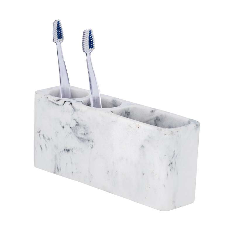 Universal Holder Desio Marble Look Polyresin White/Grey