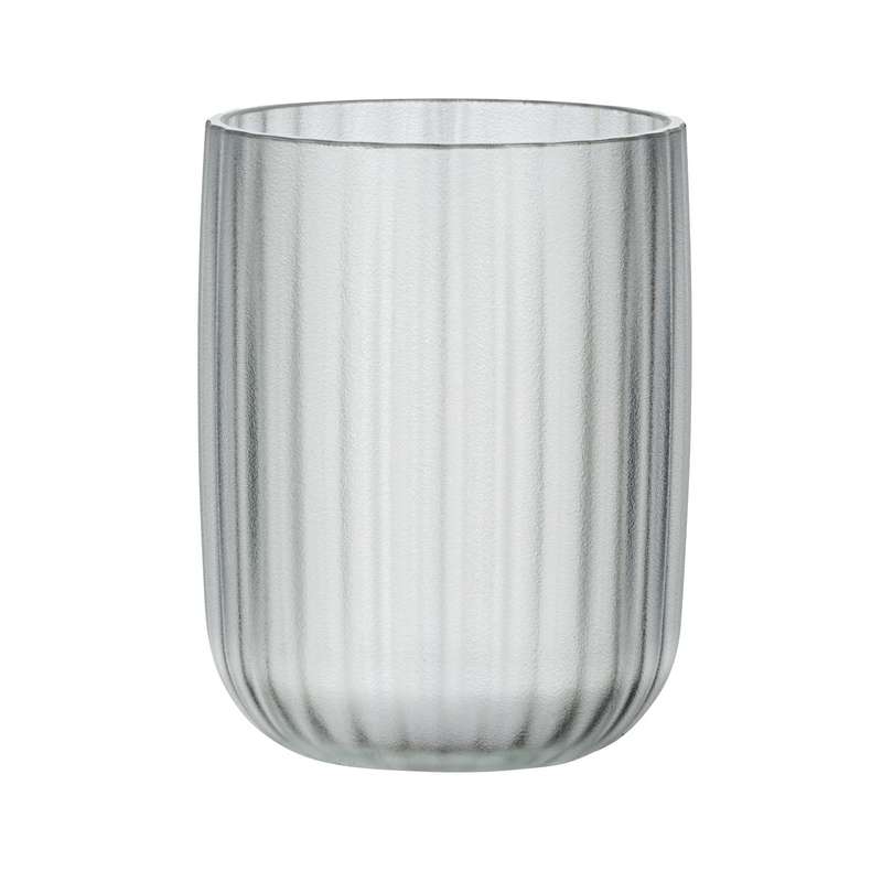 Toothbrush Tumbler Agropoli Range White Frosted Plastic