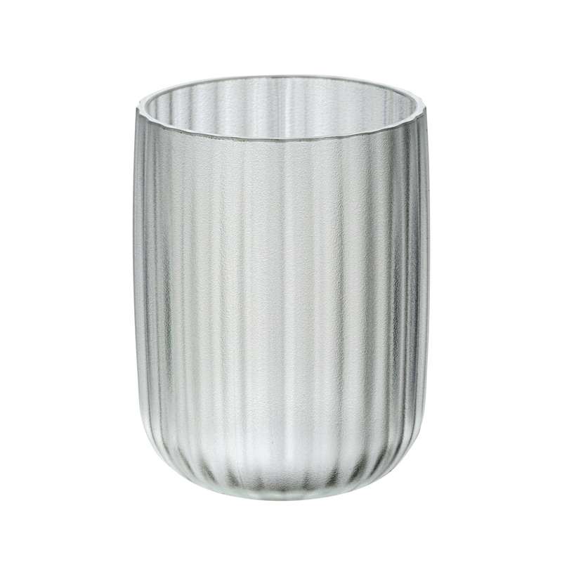 Toothbrush Tumbler Agropoli Range White Frosted Plastic
