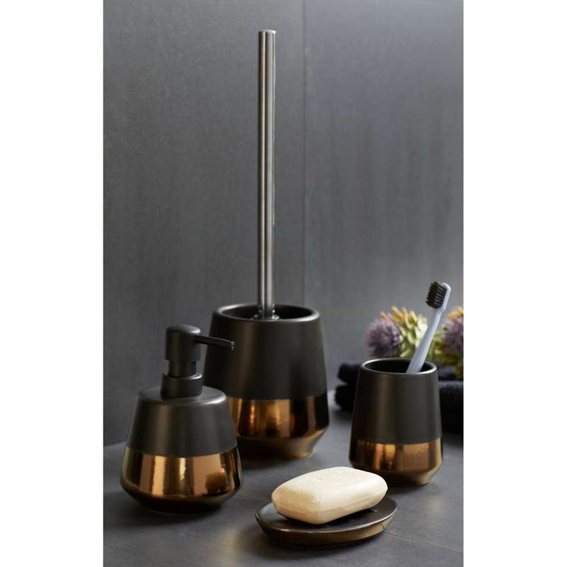 Toothbrush Tumbler Brandol Ceramic Black