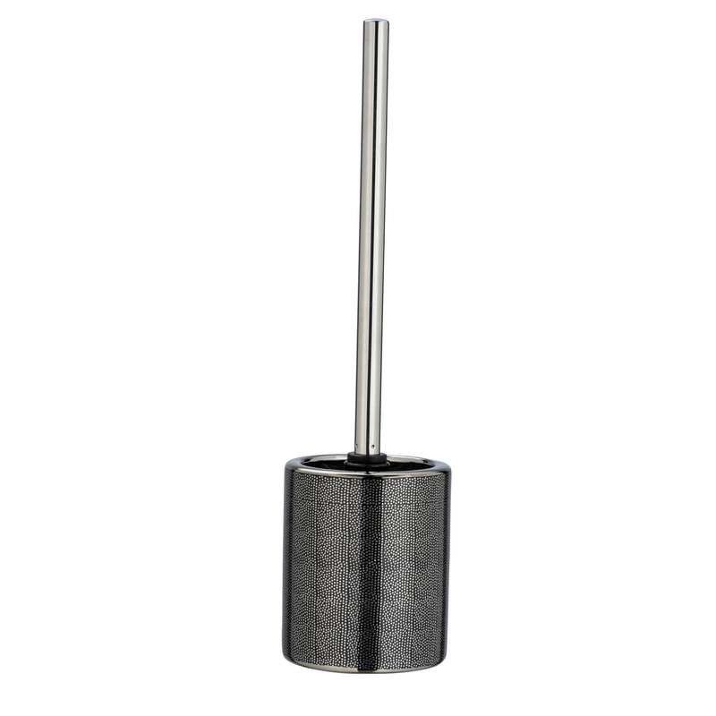 Wenko Toilet Brush Nuria Range Silver/Anthracite - Ceramic