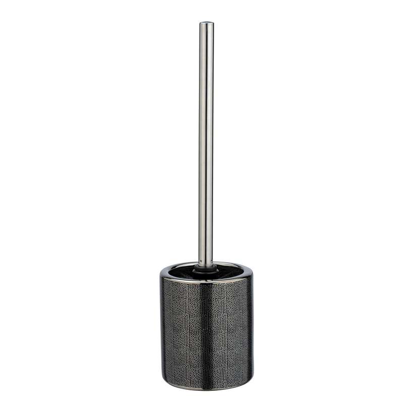 Wenko Toilet Brush Nuria Range Silver/Anthracite - Ceramic