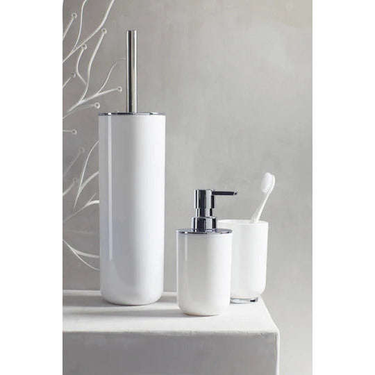Toilet Brush Closed Posa White/Chrome