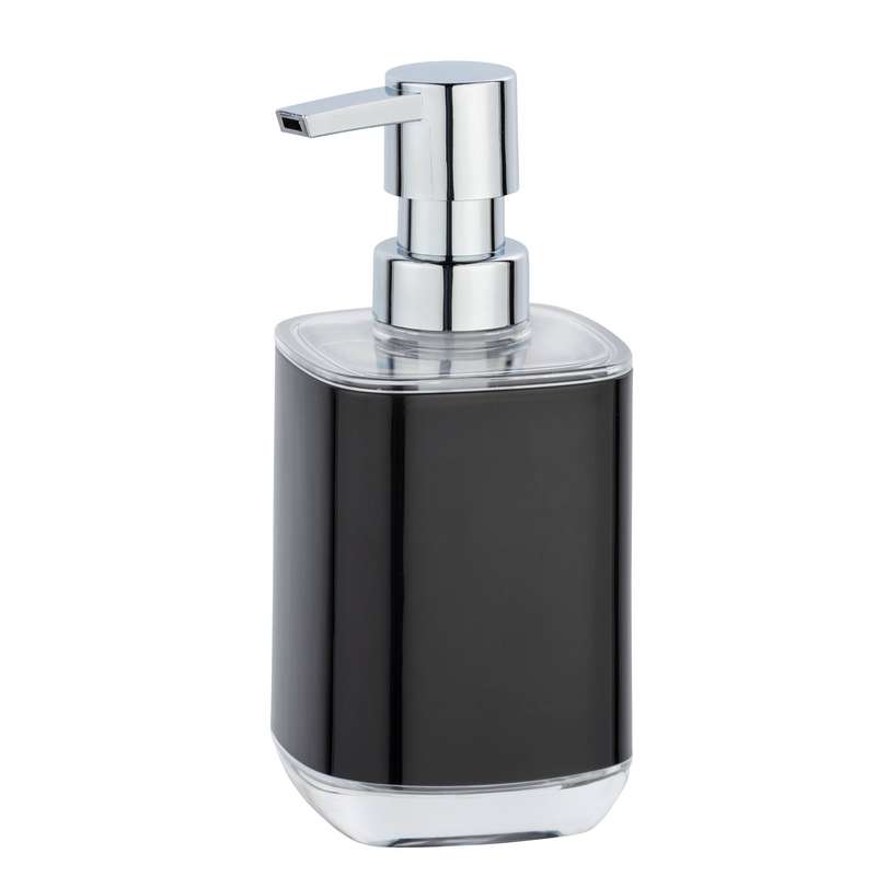 Soap Dispenser Mason Black & Transparent