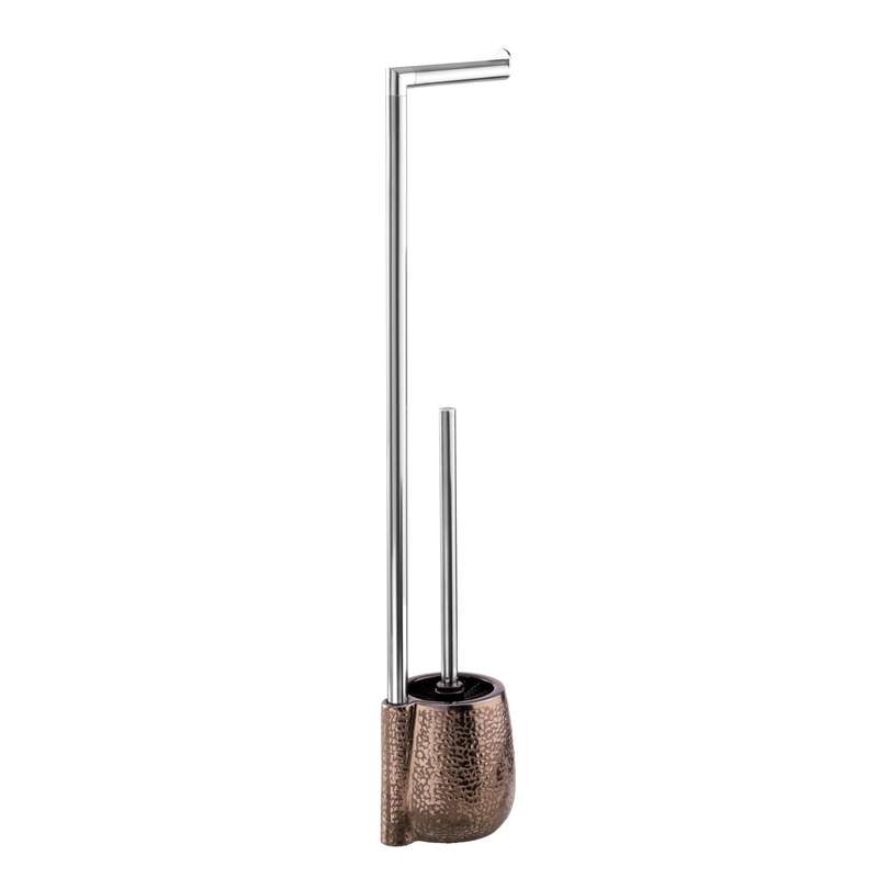 Freestanding Toilet Brush & Roll Holder Ceramic Marrakesh