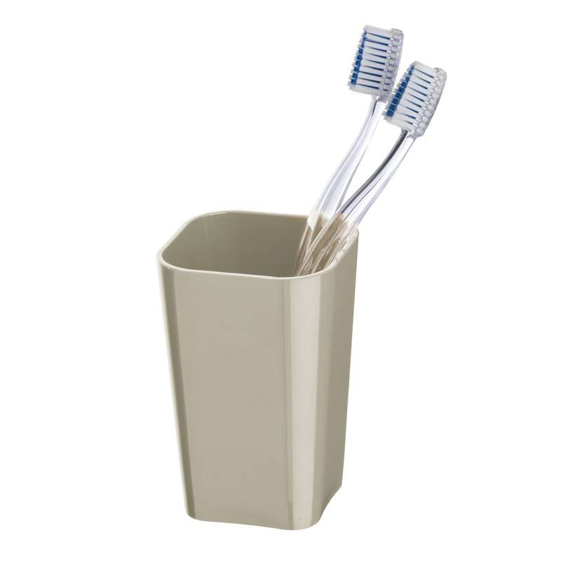 Wenko Toothbrush Tumbler - Candy Range - Taupe