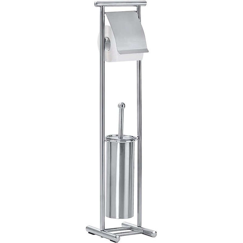 Wenko Freestanding Toilet Brush & Roll Holder - Lioni