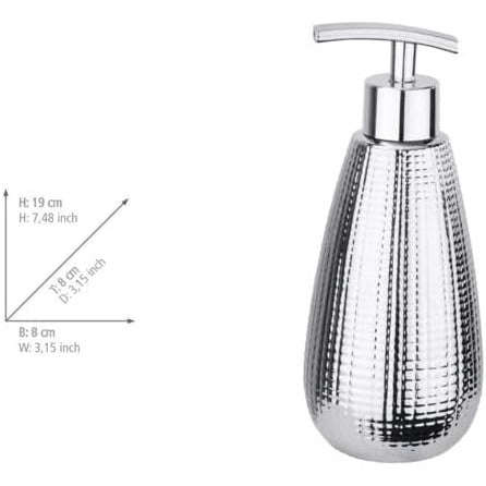 Soap Dispenser Dakar Range Ceramic Silver