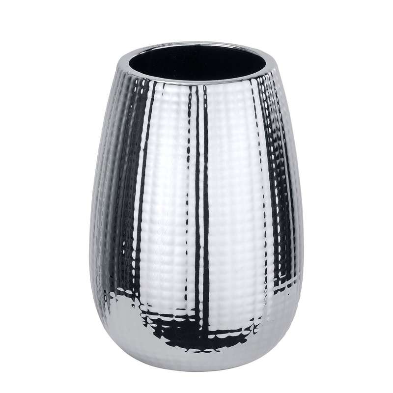 Toothbrush Tumbler Dakar Range Ceramic Silver