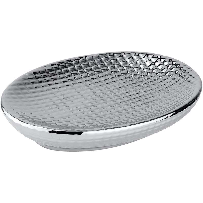 Soap Dish Dakar Range Ceramic Silver