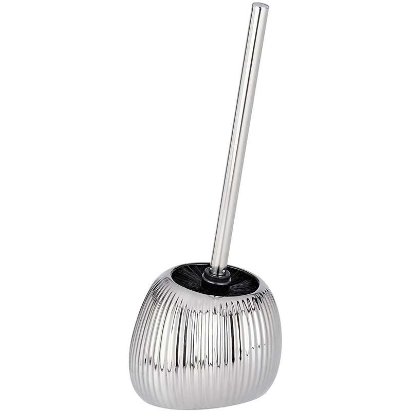 Toilet Brush Polaris Range Silver Riff Ceramic