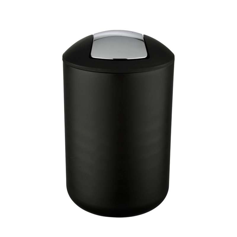 6 L Swing Cover Bin Brasil R Plastic Black
