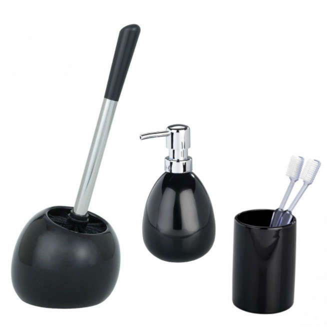 Soap Dispenser Polaris Range Black Ceramic