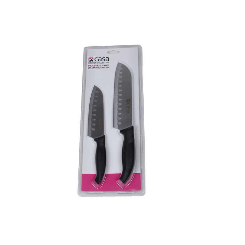 Casa 2Pc Santoku Knife Set - Napoli